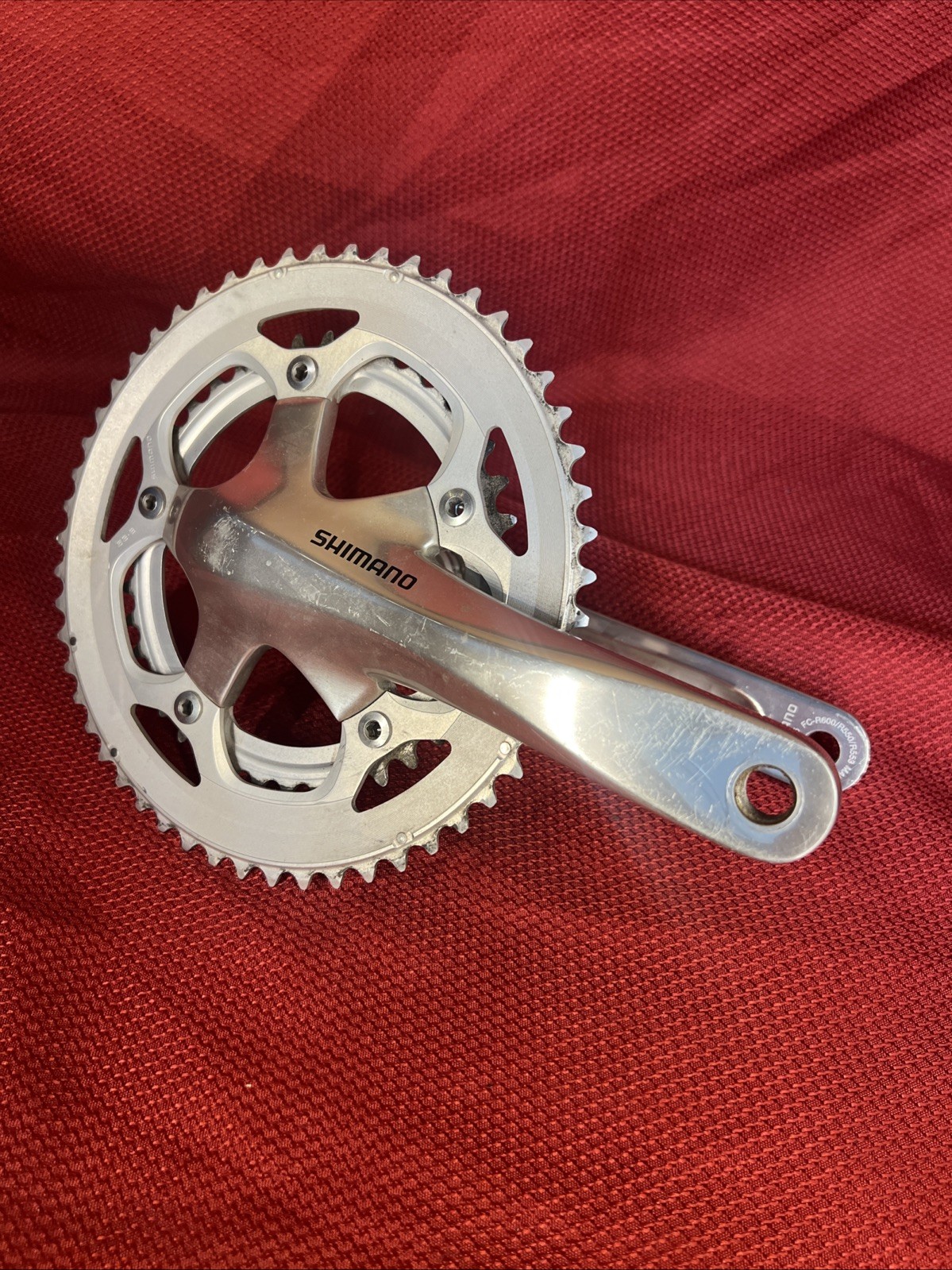 Vintage Shimano Double Crankset Bearing Bracket 172.5 53/39 Chainring SG-X 10S