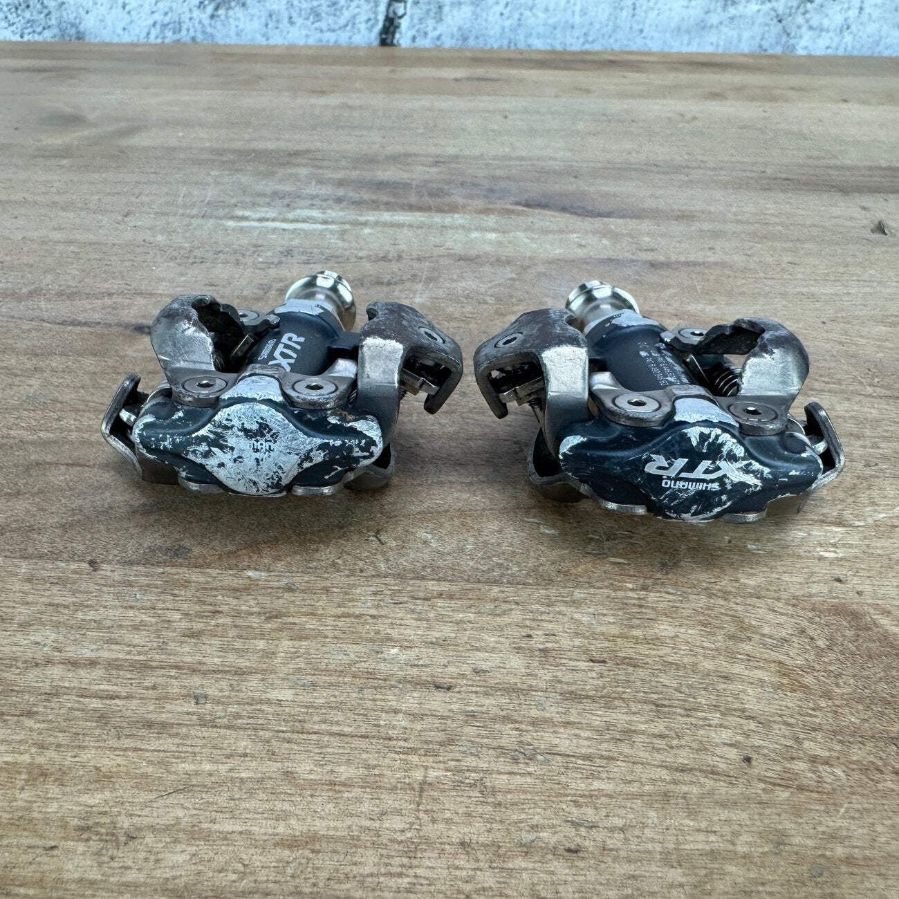 Shimano XTR PD-M970 Stainless Steel Spindle MTB Bike Clipless Pedals 328g