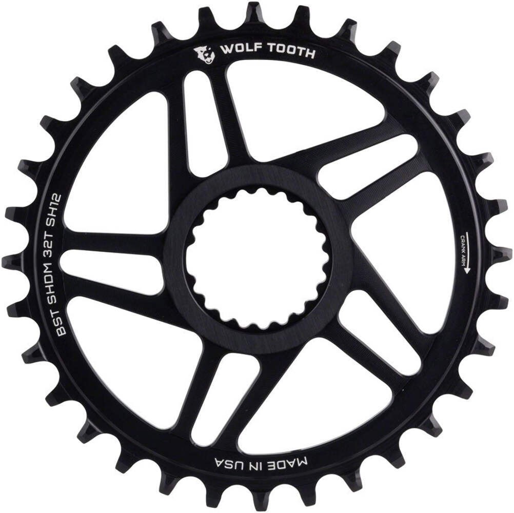 Wolf Tooth Direct Mount Chainring – 34t – Shimano Direct Mount – 3mm Offset