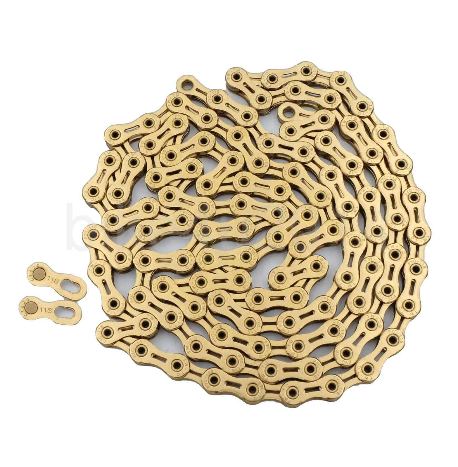 238g 116Link 11-Speed 1/2″x11/128″ Bike Chain,Ceramic Coating Ti Gold New