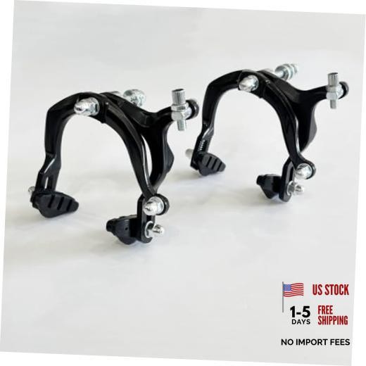 Bike Brake Calipers Set C Brake Caliper Rear & Front Brakes Kit Side Pull Black