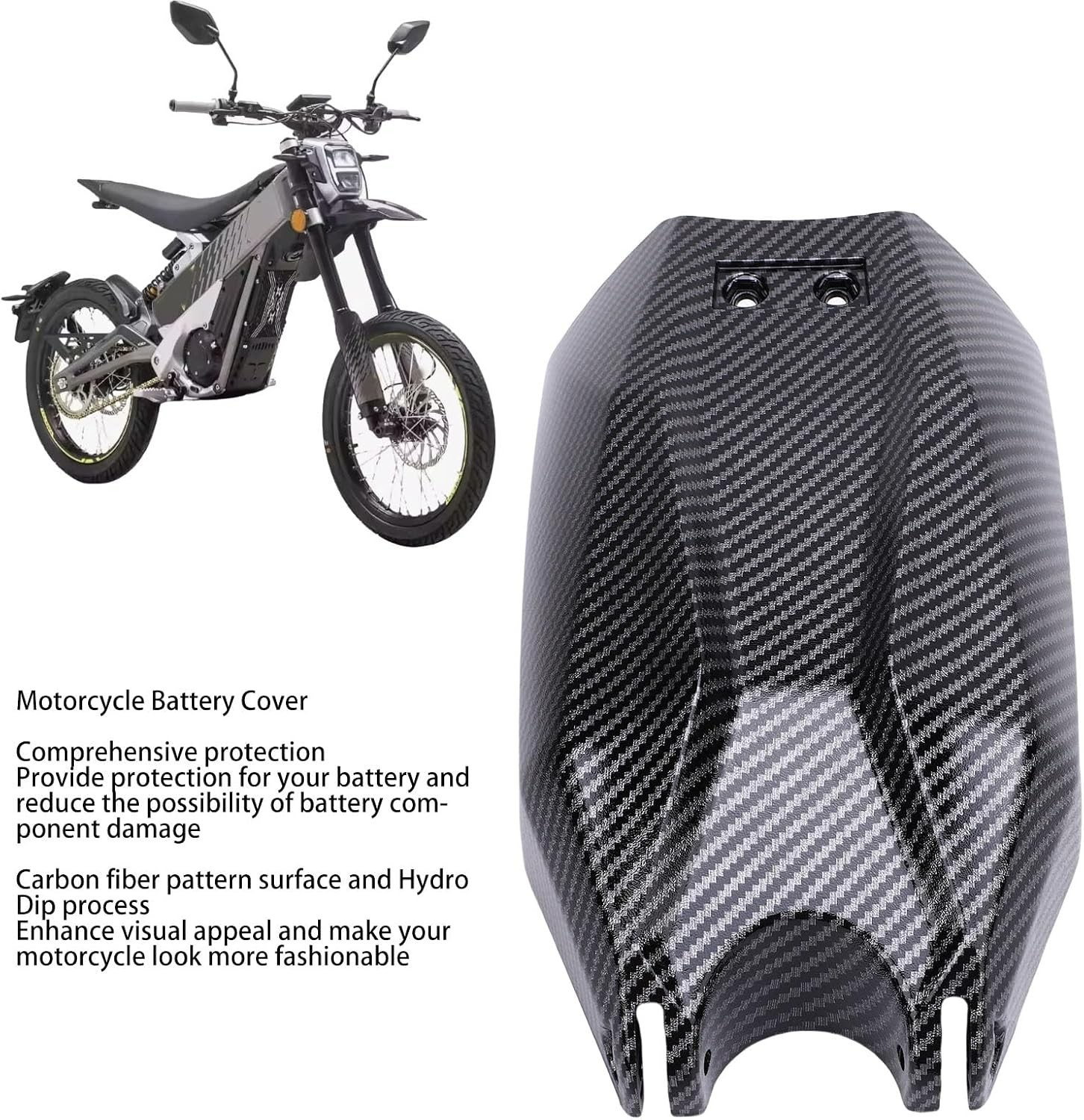 Talaria Mx3 Battery Cover Battery ABS Imitation Carbon