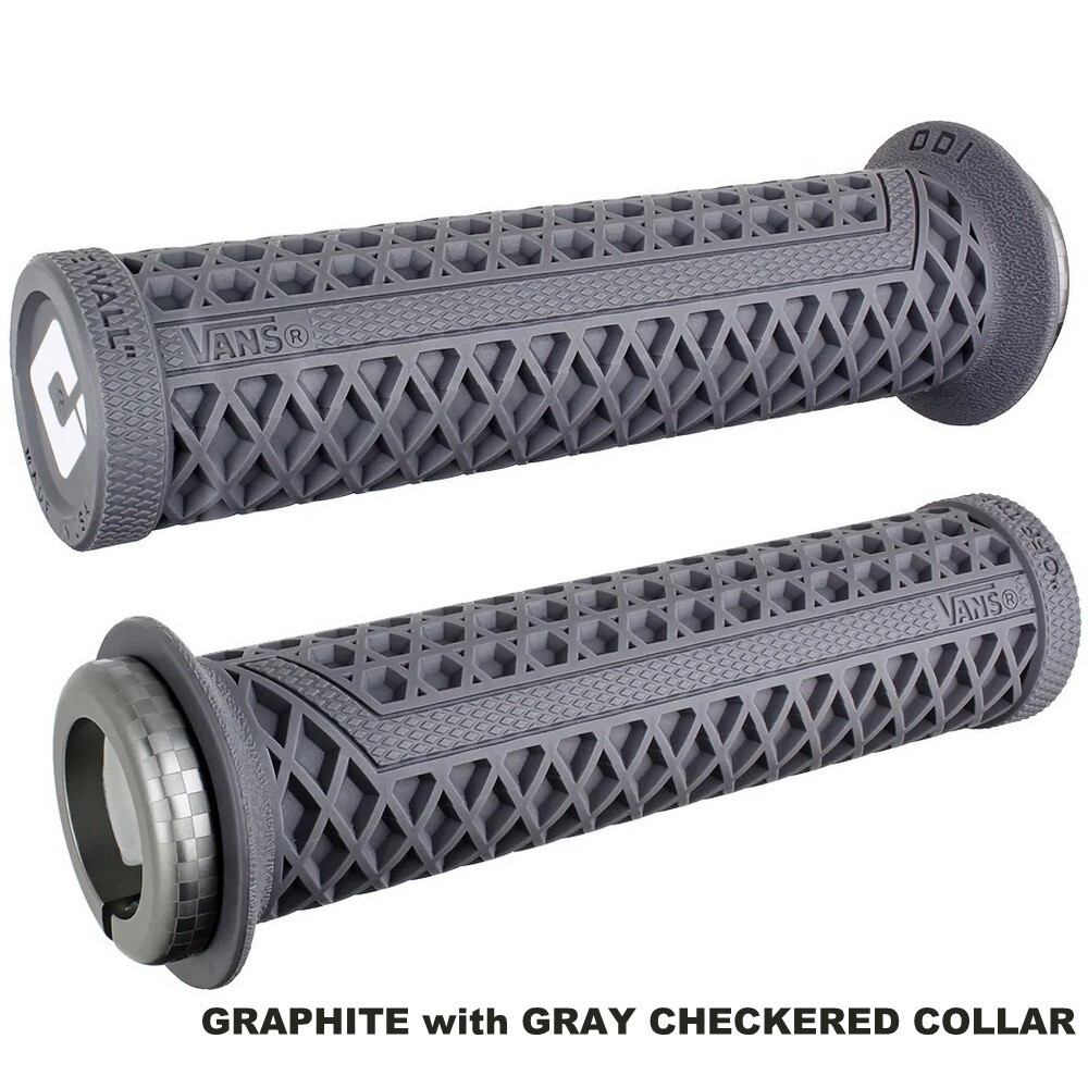 ODI VANS V2.1 LOCK ON BMX MTB DJ GRIP BICYCLE GRAPHITE/GRAY