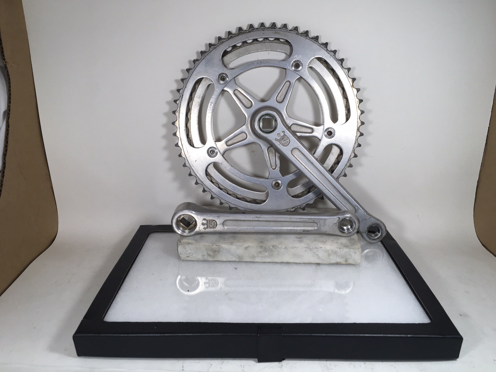 VGC, Sugino Mighty Competition, 3 piece crankset, 171mm, 54/48t chainrings