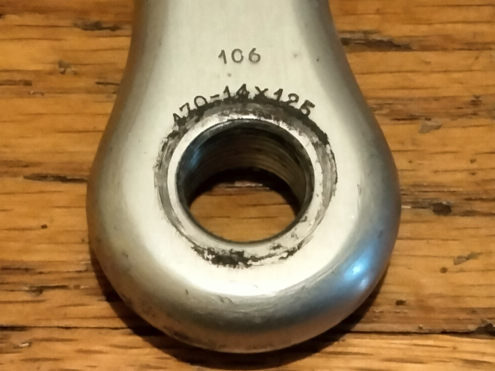 STRONGLIGHT 106 TRIPLE CRANKSET SPIDEL BRANDED 170MM VINTAGE