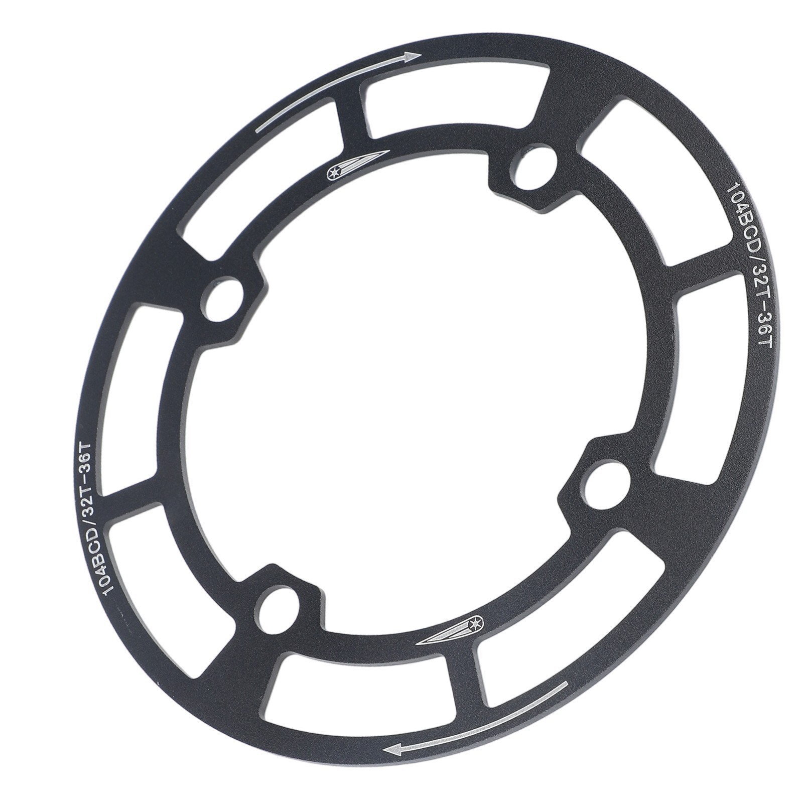 Lightweight Aluminum Chainring Protector 104BCD for Mountain Bike 158mm Size