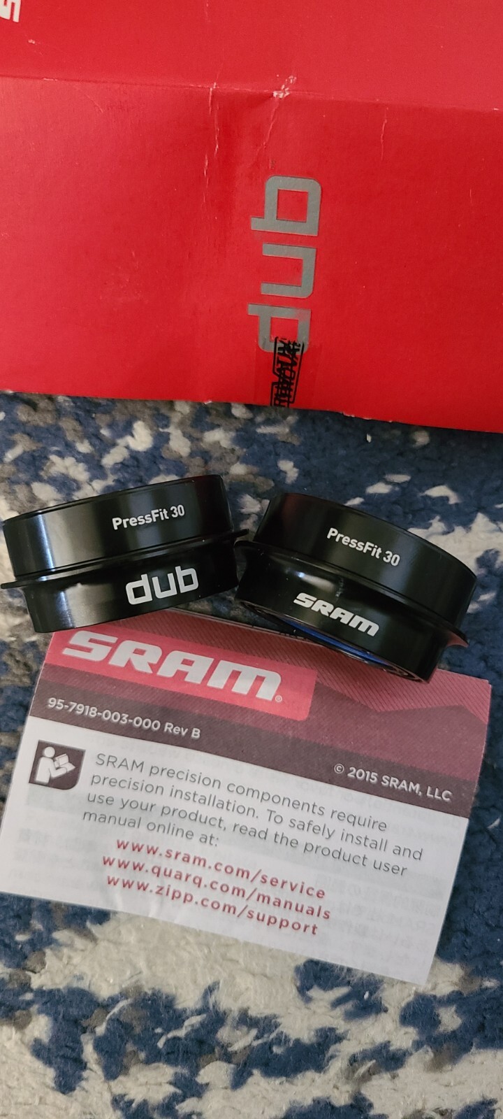 New SRAM DUB PF30 100mm Fat Bike MTB Press Fit Bottom Bracket 00.6418.028.004