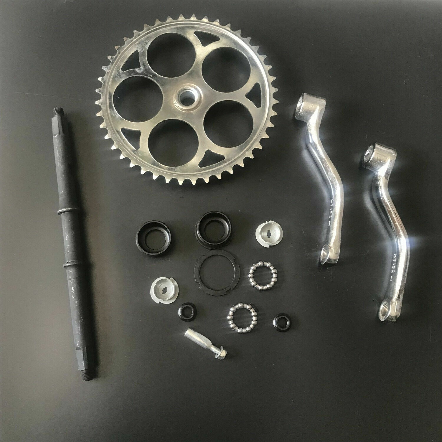 CDH Red 26″ Bicycle Suspension Fork & Headset & 44T Crankset -Gas Motorized Bike