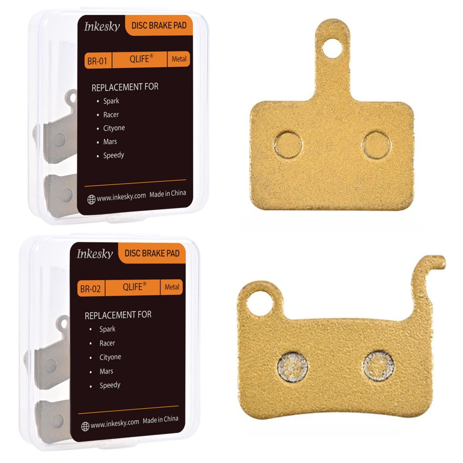 Brake Pads Compatible With Rectangle Standard Bike Repair Parts Replacement