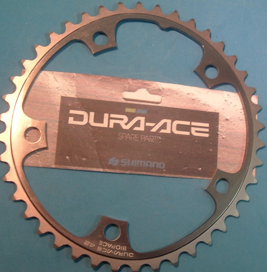Shimano Dura Ace HP 42T Biopace Road NEW/NOS Oval Chainring-6 to 9-Spd-130MM