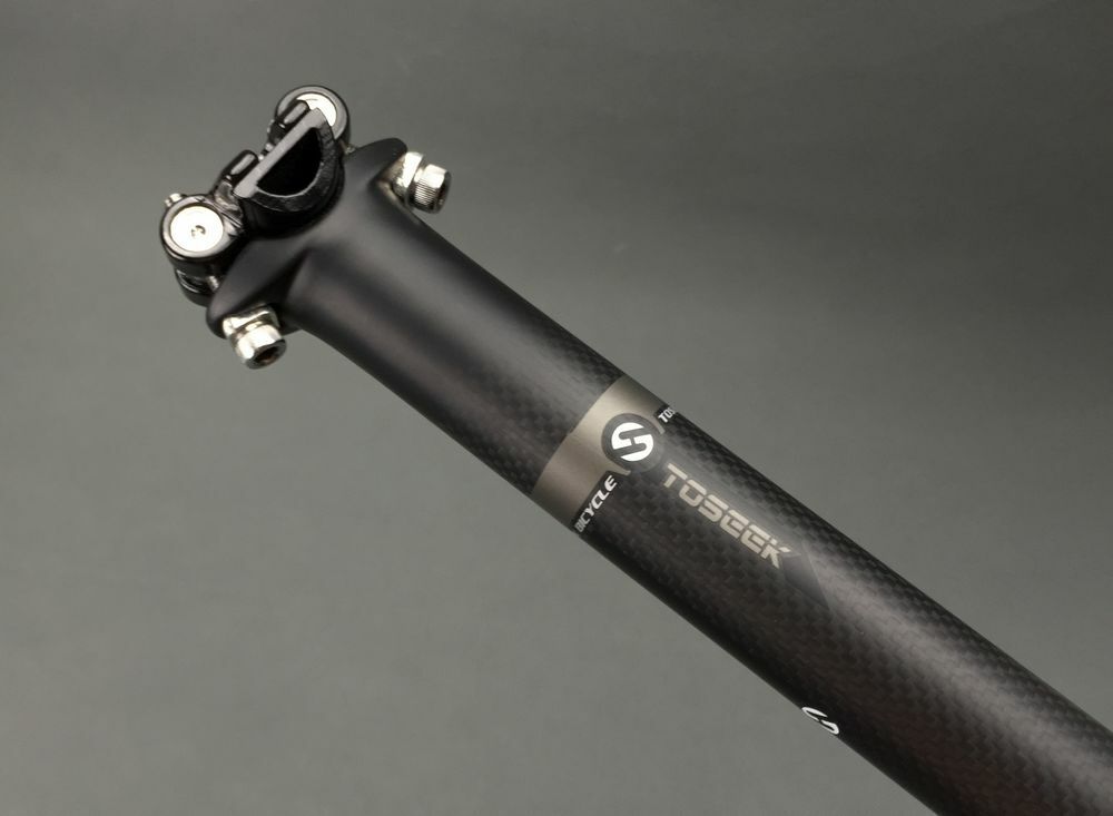 TOSEEK Aluminum Carbon Seatpost 25.4/27.2/30.8/31.6mm Mountain Bicycle Seat Post