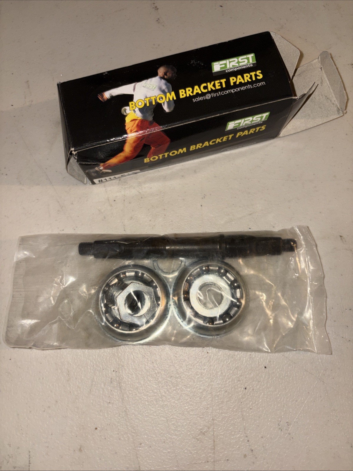 BICYCLE BMX BOTTOM BRACKET Euro CONVERSION KIT SET 1PC TO 3PC CRANK 136MM Chrome