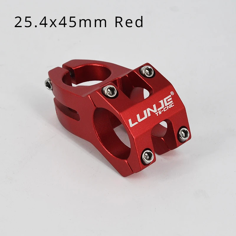 MTB Bike Stem 45mm Short Power Stem 25.4/31.8mm Handlebar Mountain Bicycle