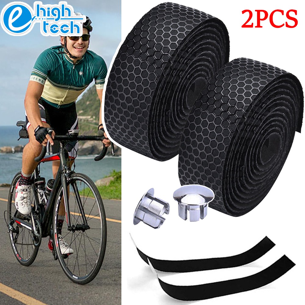 2-Packs Bike Handlebar Tapes Bicycle Cycling Handle Bar Soft EVA Non-slip Wraps