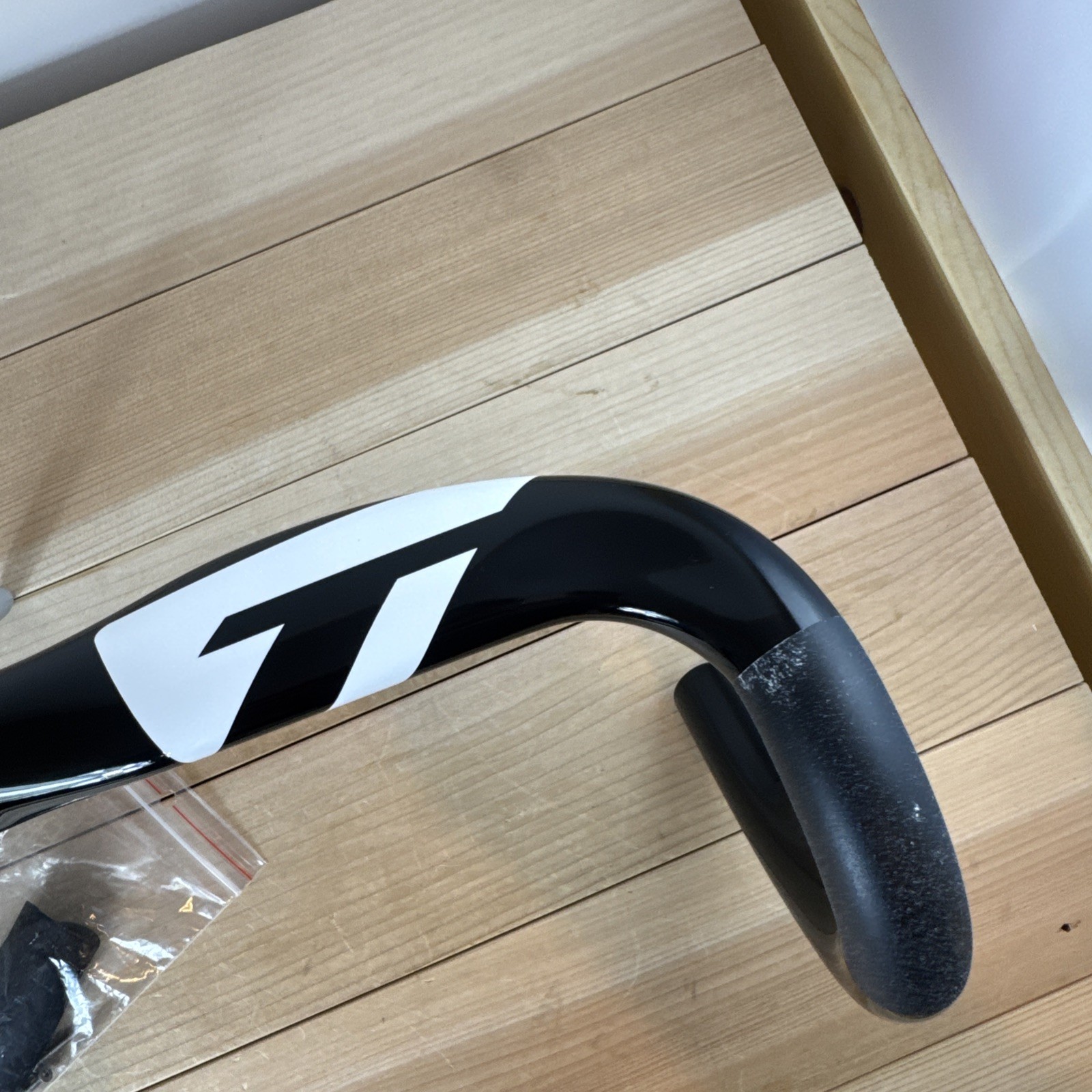 TIME ErgoDrive 46cm Carbon Road Bike Handlebar Gloss Black NEW #5368