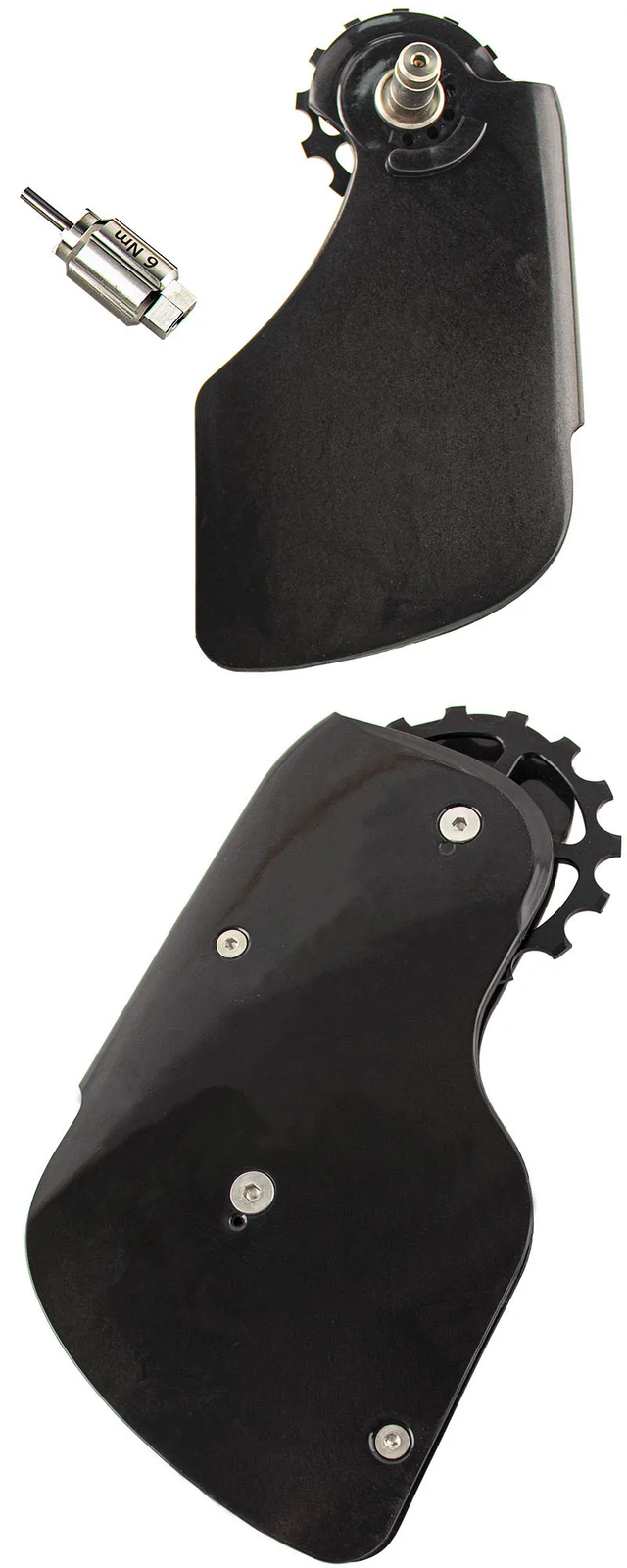 Road Bike Carbon Fiber Ceramics Bearing Guide Wheel Rear Pulley Rear Derailleurs