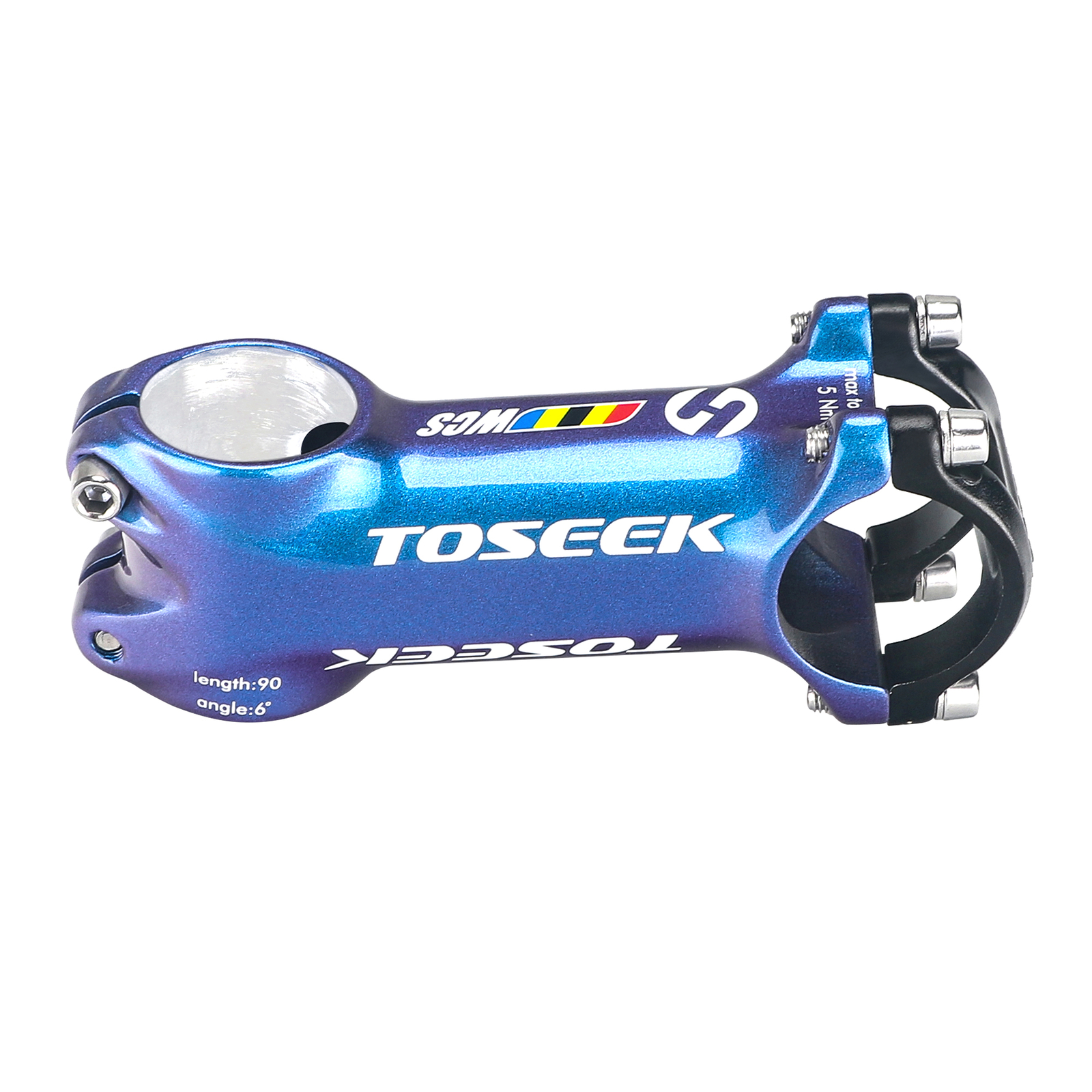 TOSEEK Bicycle Stem 6°/17° Aluminum Mountain Road Bike Stem 60-110mm 28.6*31.8mm