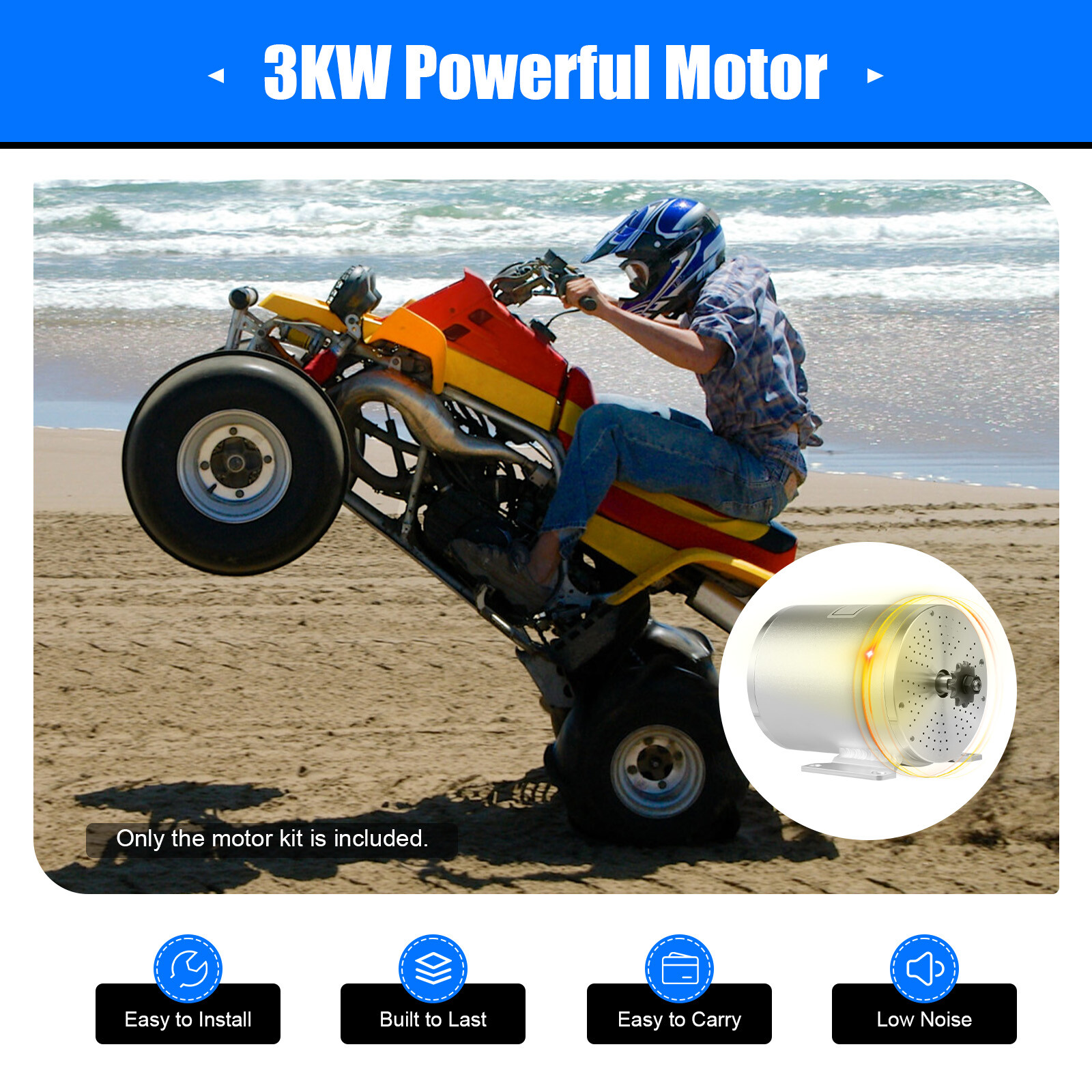 48V-72V 3000W BLDC Motor E-bike Brushless Motor Controller Kit For Scooters US