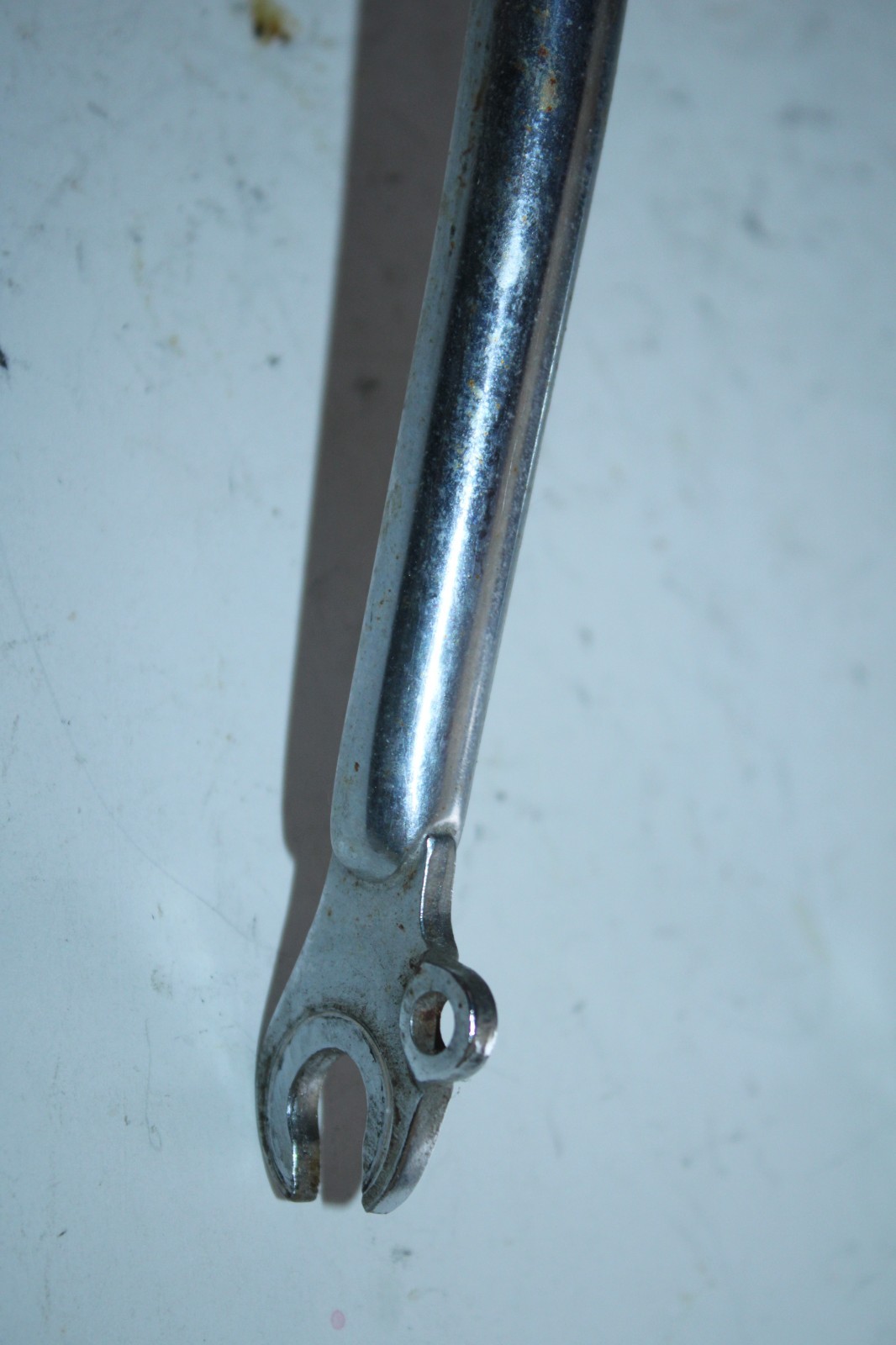 Vintage Rigid Touring Road Bike Fork 700c 1″ Threaded 175mm Blue Steel Commuter~