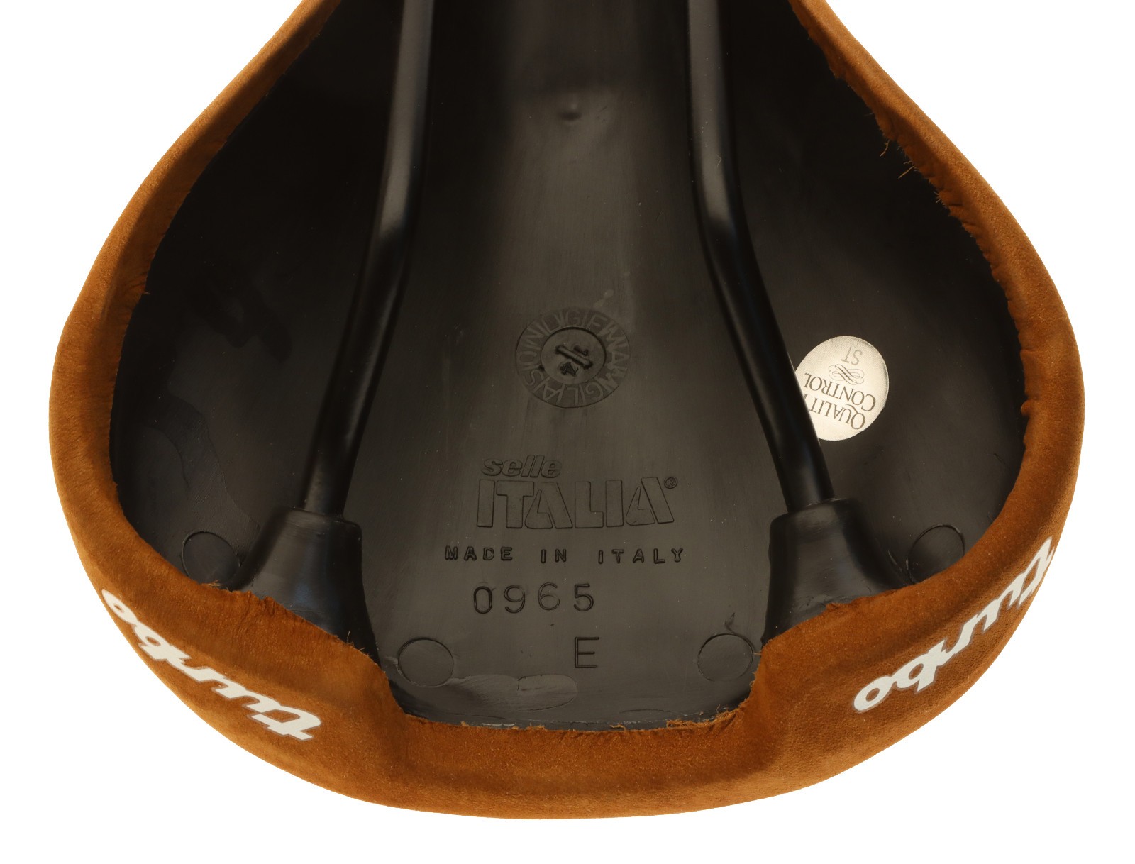 Selle Italia Turbo 1980 Saddle FeC Alloy Rail Brown Suede Leather 2014 NOS NEW