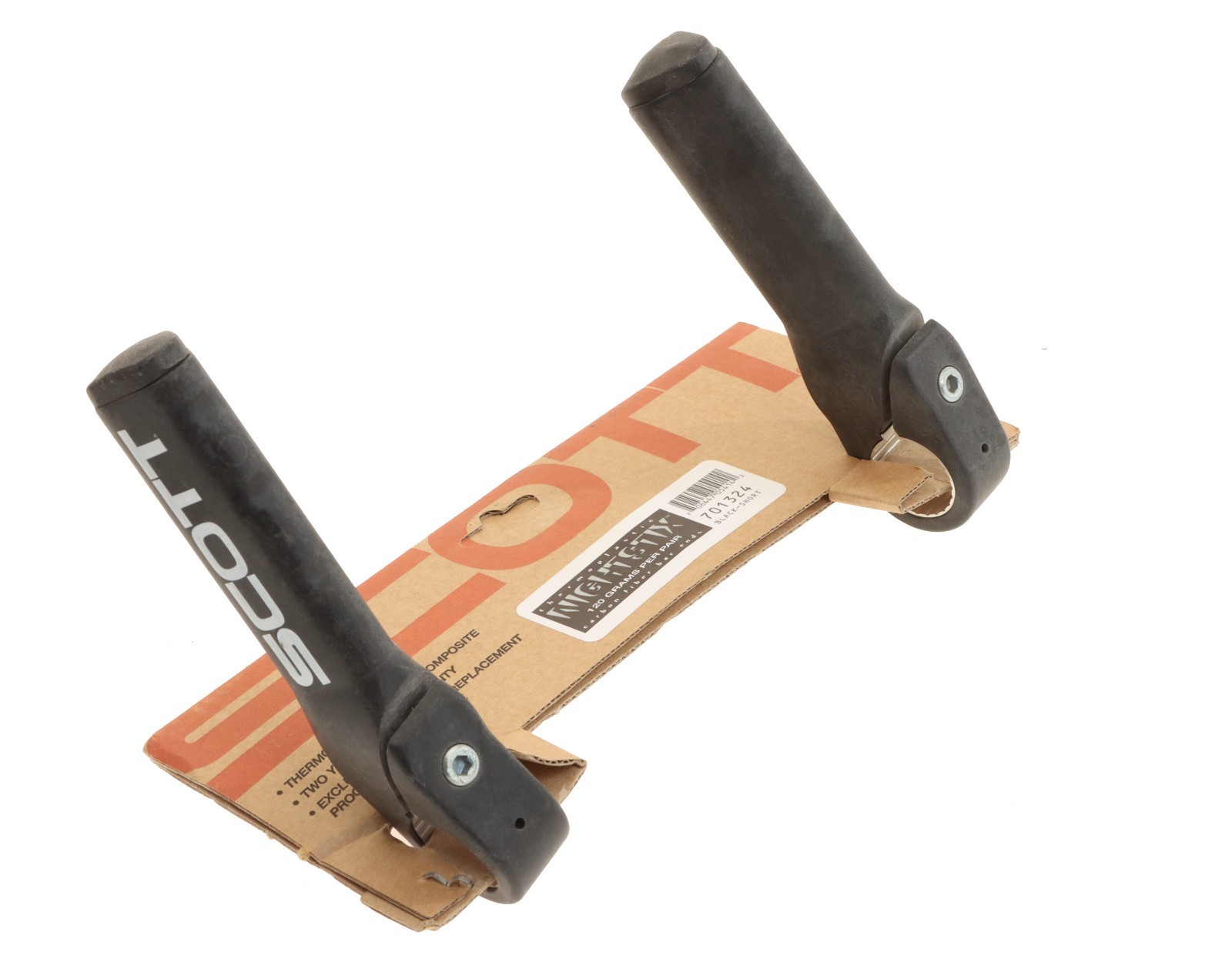 Scott NightStix Thermoplastic Carbon Fiber Bar Ends MTB 120g Barends NEW NOS