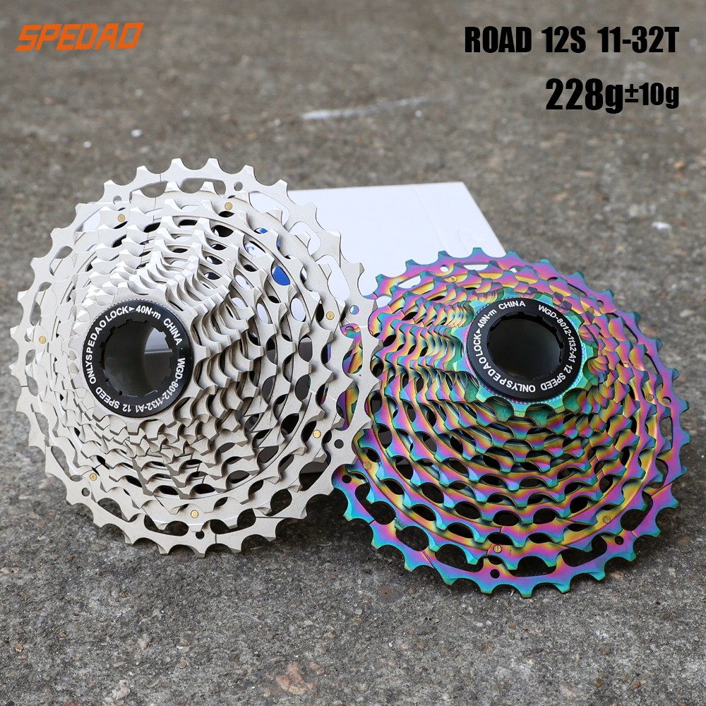 12 Speed Road Cassette 11-32T & Chain 126L Combo DLC CNC 228g for Shimano SRAM