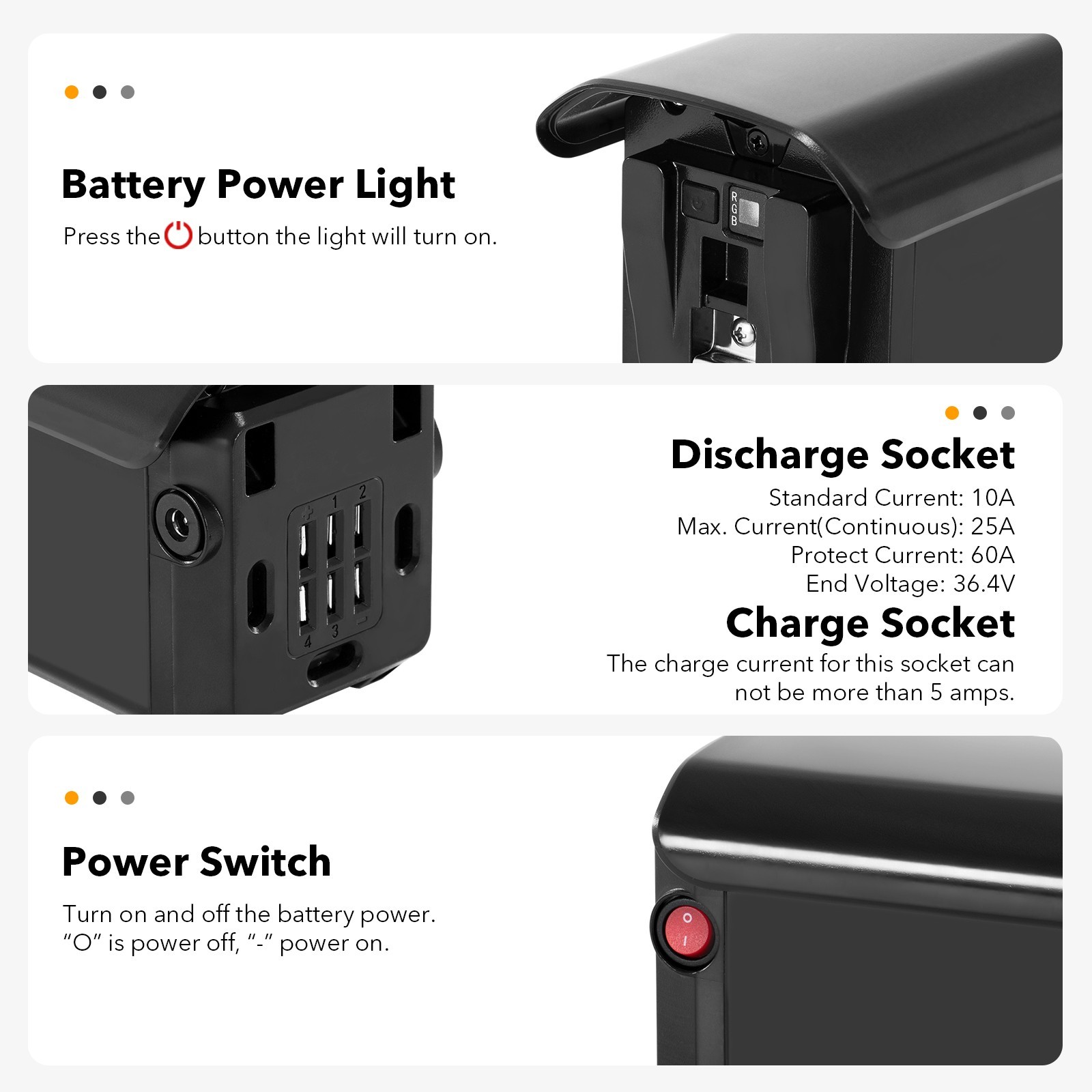 48V14Ah Ranger-S Spare Battery Horizon Electric Bike Battery for Heybike