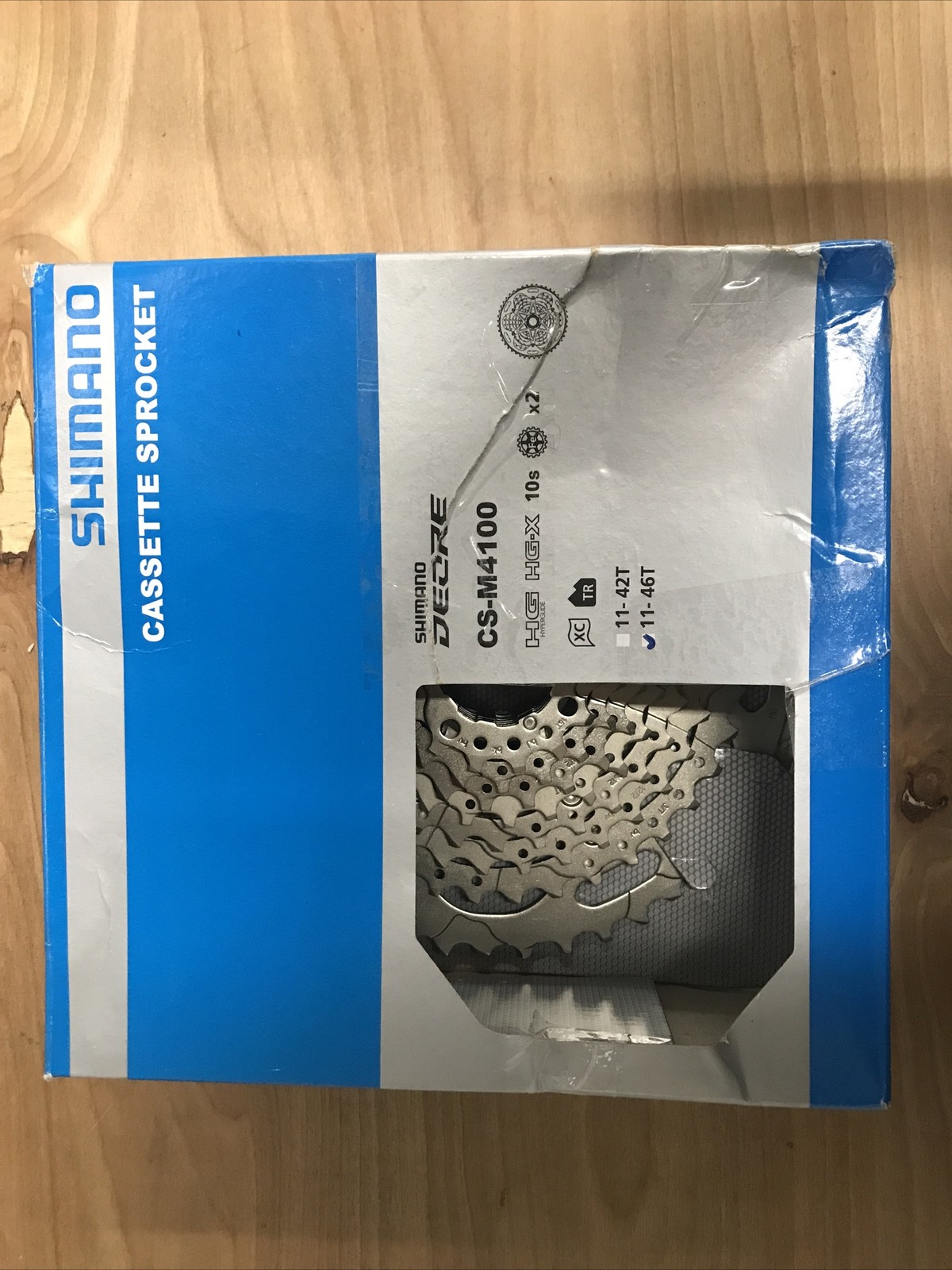 Shimano Deore CS-M4100-10 Cassette – 10-Speed, 11-46t, Silver