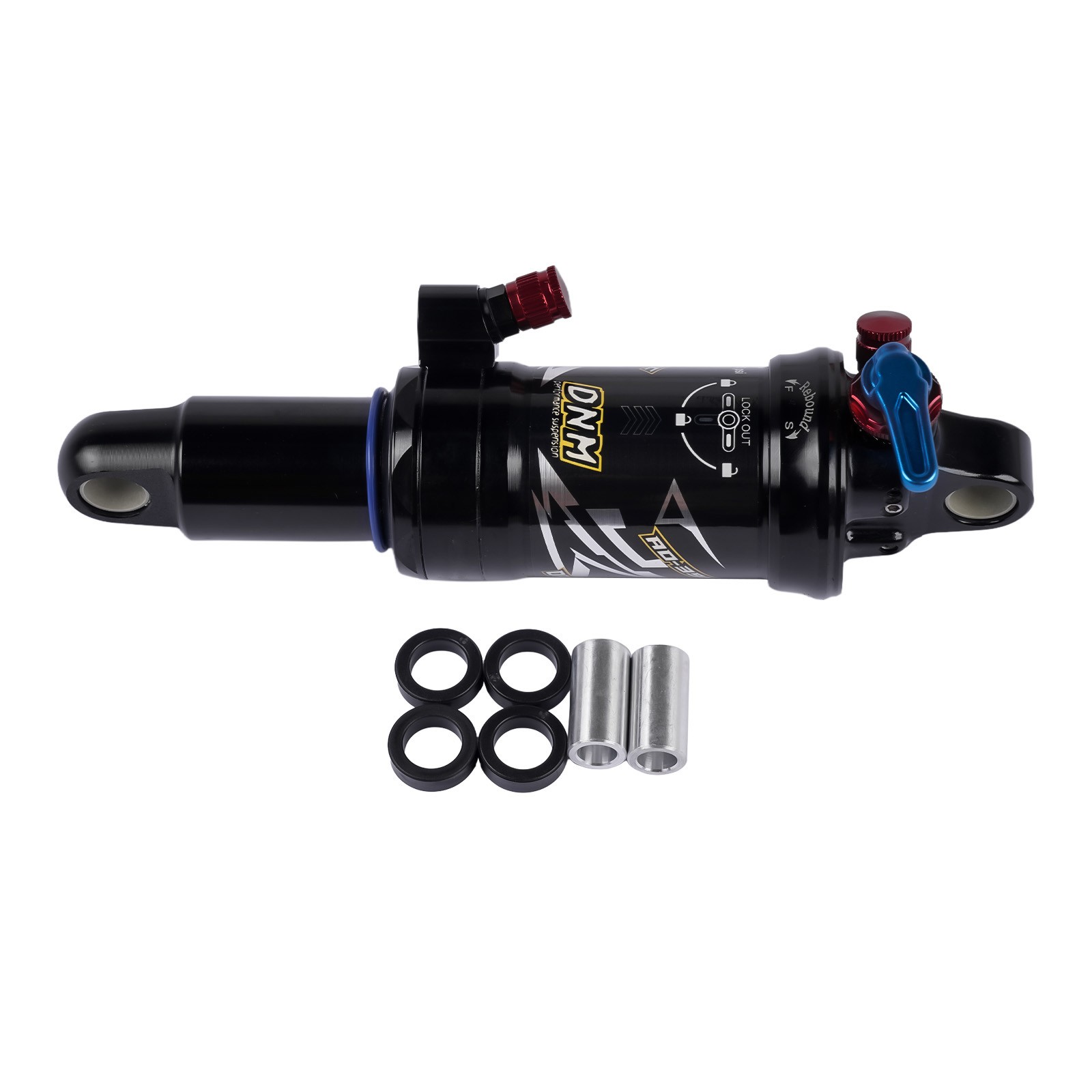 Mountain Bike Bicycle Air Suspension Rear Shock 165/190/200mm w/ 3-Step Lockout