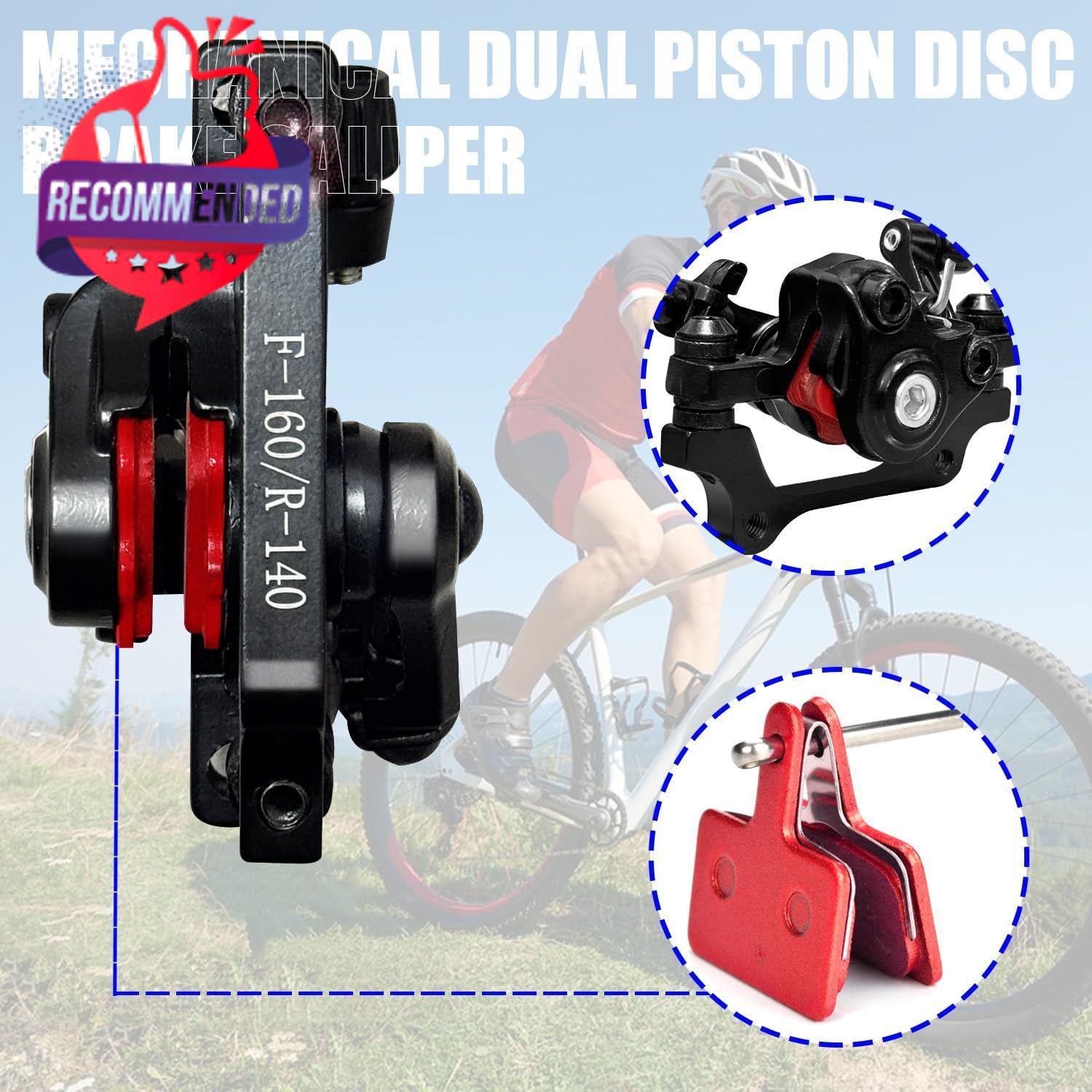 Bike Brakes Rear Front F180 R160 F160 R140 Black Model