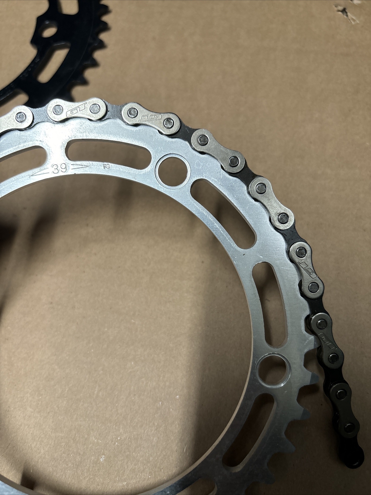 Nos Gt Stamped Chain 96 Link 3/32 Bmx Chain Power Series Performer Robinson Dyno