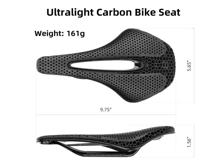 RockBros 3D Crystal Saddle Ultralight Sponge Cushion Breathable Hollow Bike Seat