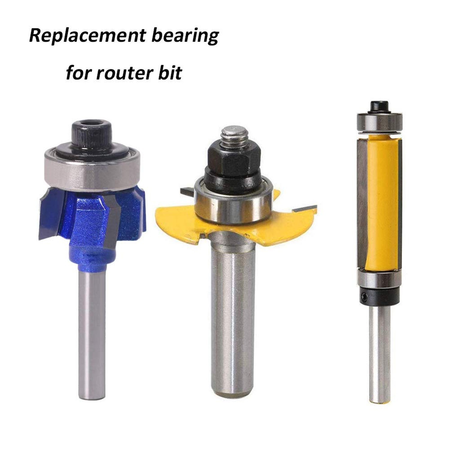 7PC Metal Bearings Replacement Kit Deep Groove Ball Bearing Accessory Bit for…
