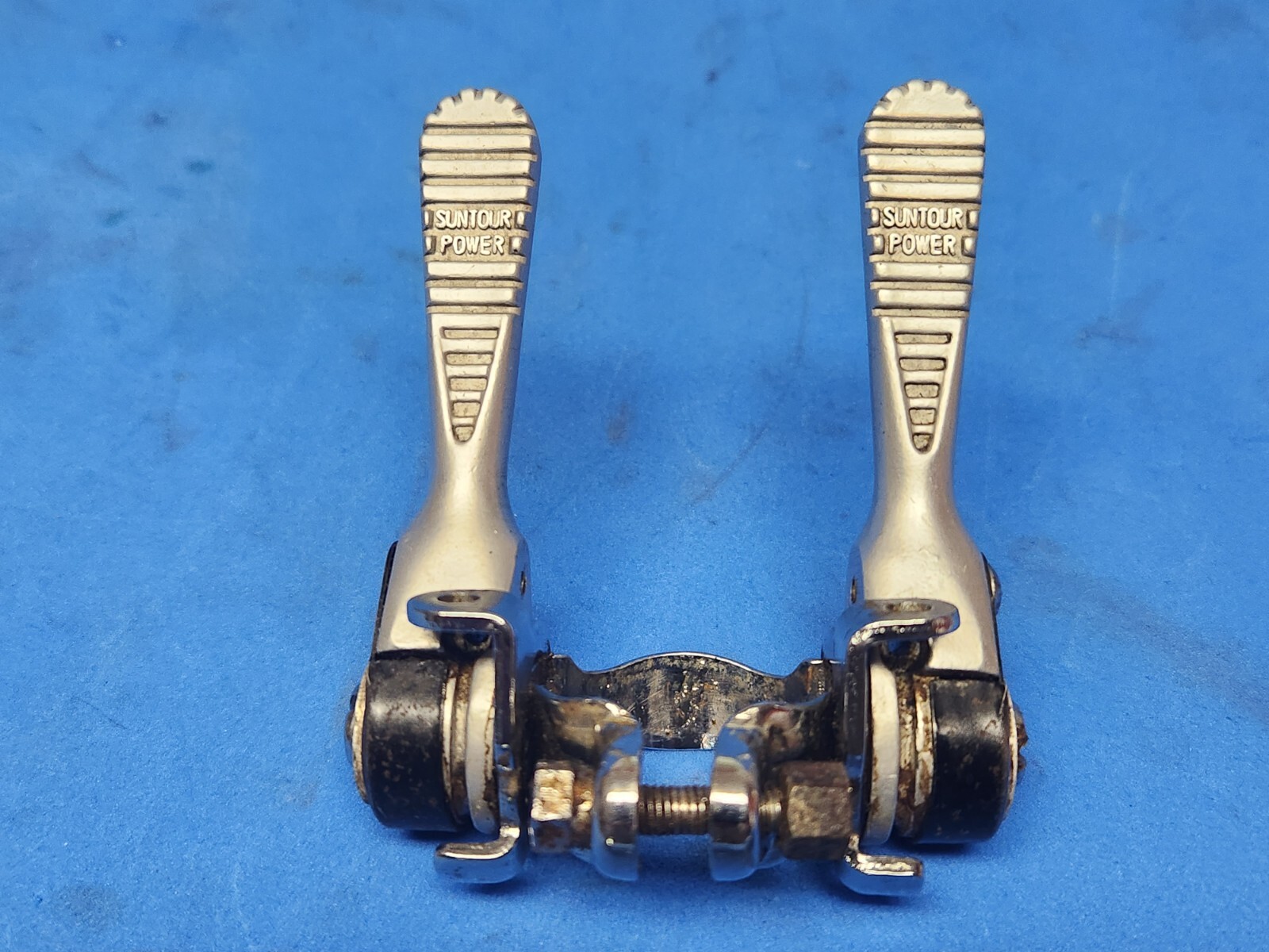 Suntour Power Shifter Ratchet Down Tube Clamp Friction Shifter 5s 6s