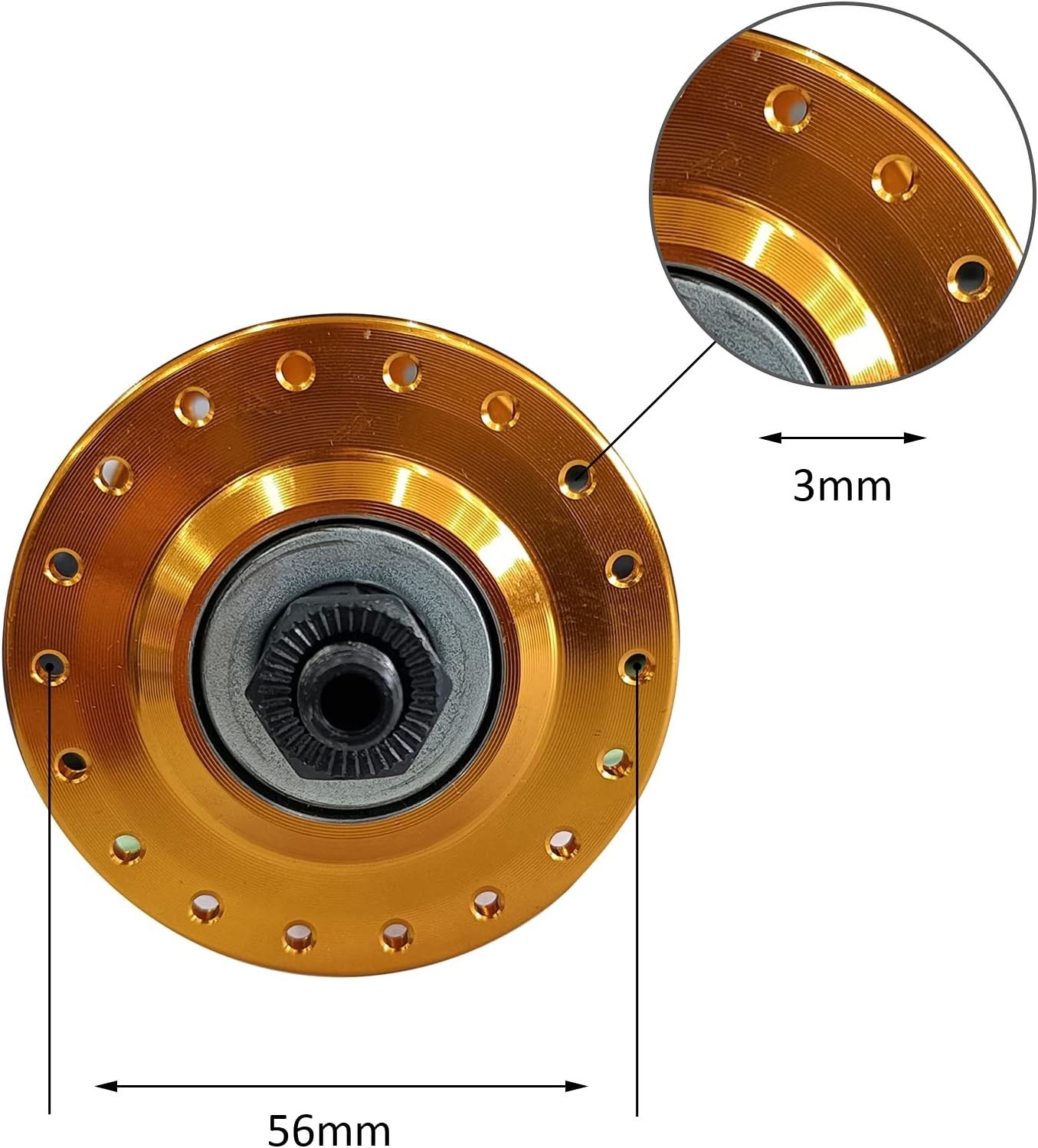 Bike Wheel Part Bicycle hub, Bike Hub 3/8 x14G x 36H x 100mm x 136mm, Quick R…
