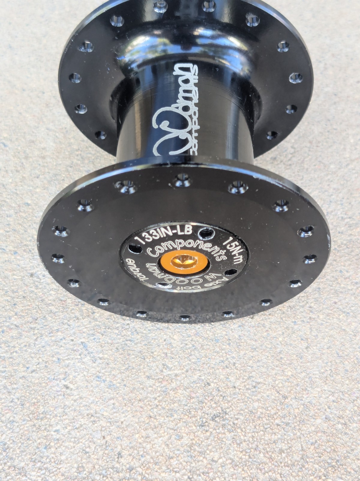 Woodman Lefty Hub 75 mm Wide 32 Hole MTB Mountain Bike Disk Nice