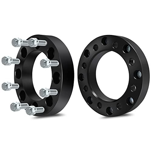 2Pcs 8×6.5 to 8×180 Wheel Adapters 1.5 inch Thread Pitch 14×1.5 Hub Bore