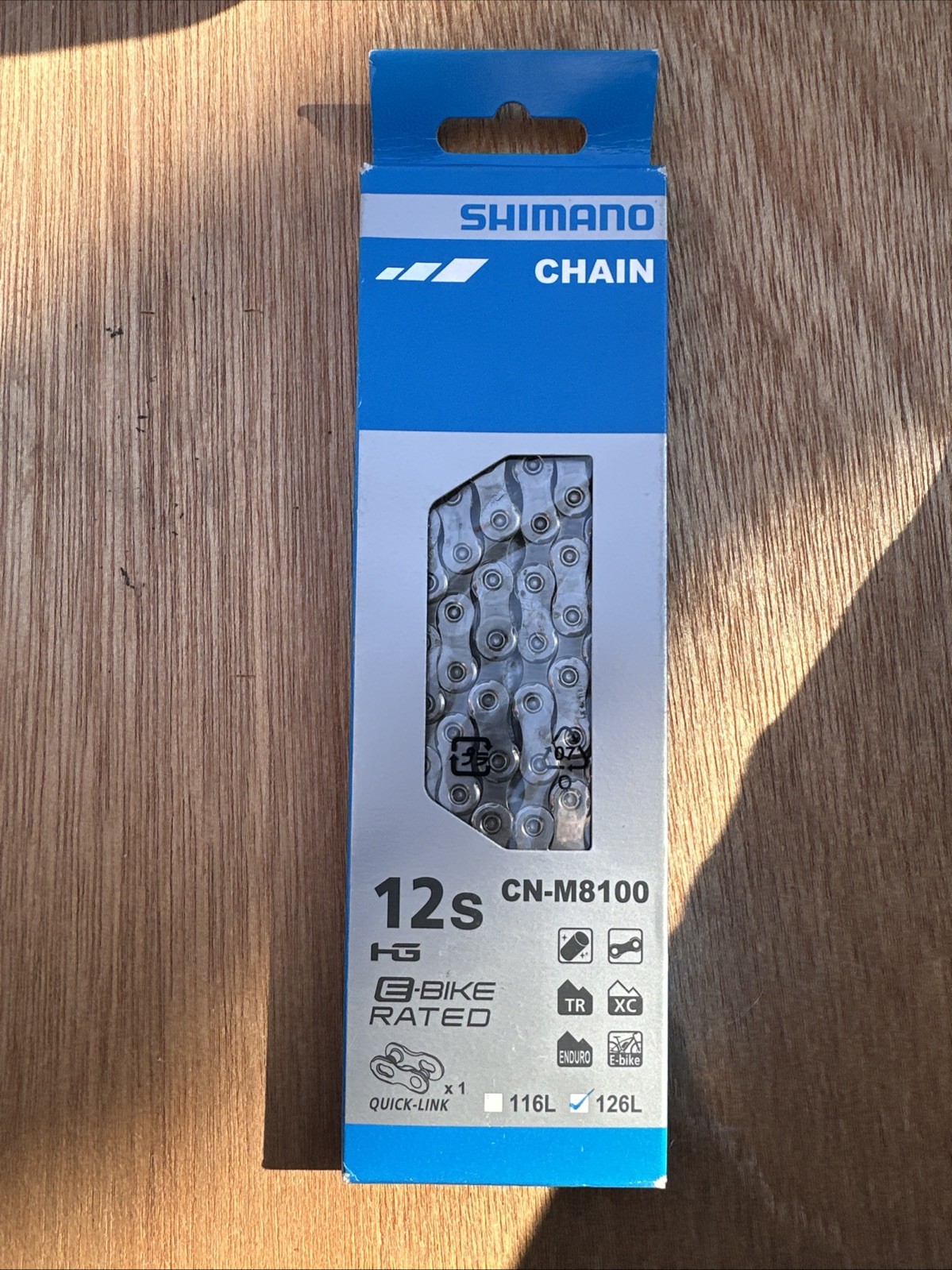 Shimano Chain 12s Hg Ebike Rated CN-m8100 126 Links Silver