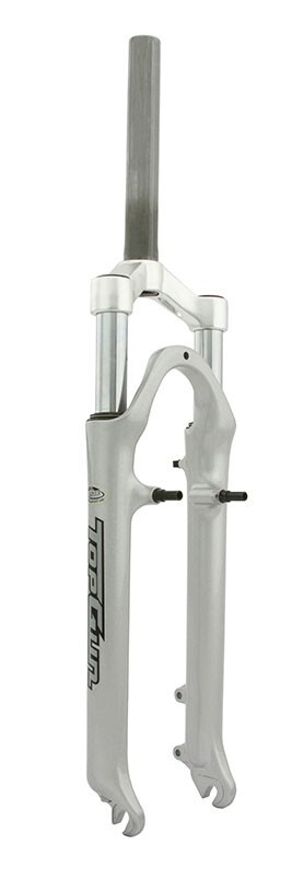 TOP GUN MTB Fork 26 Capa-T Threaded 1″ Suspension Fork Disc & V Black Silver