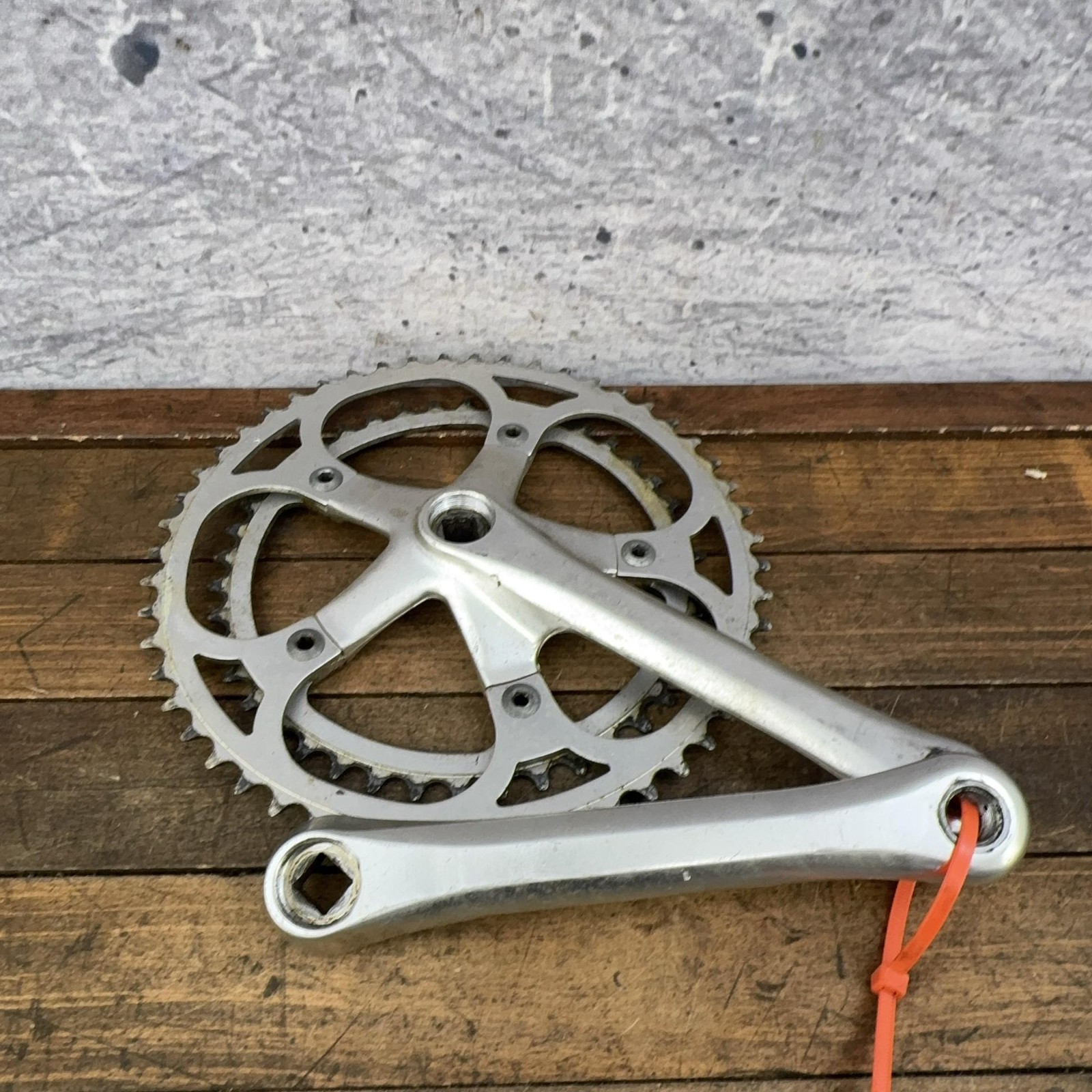 Vintage Stronglight Road Bike Crankset 170mm Double Square Taper Alloy France