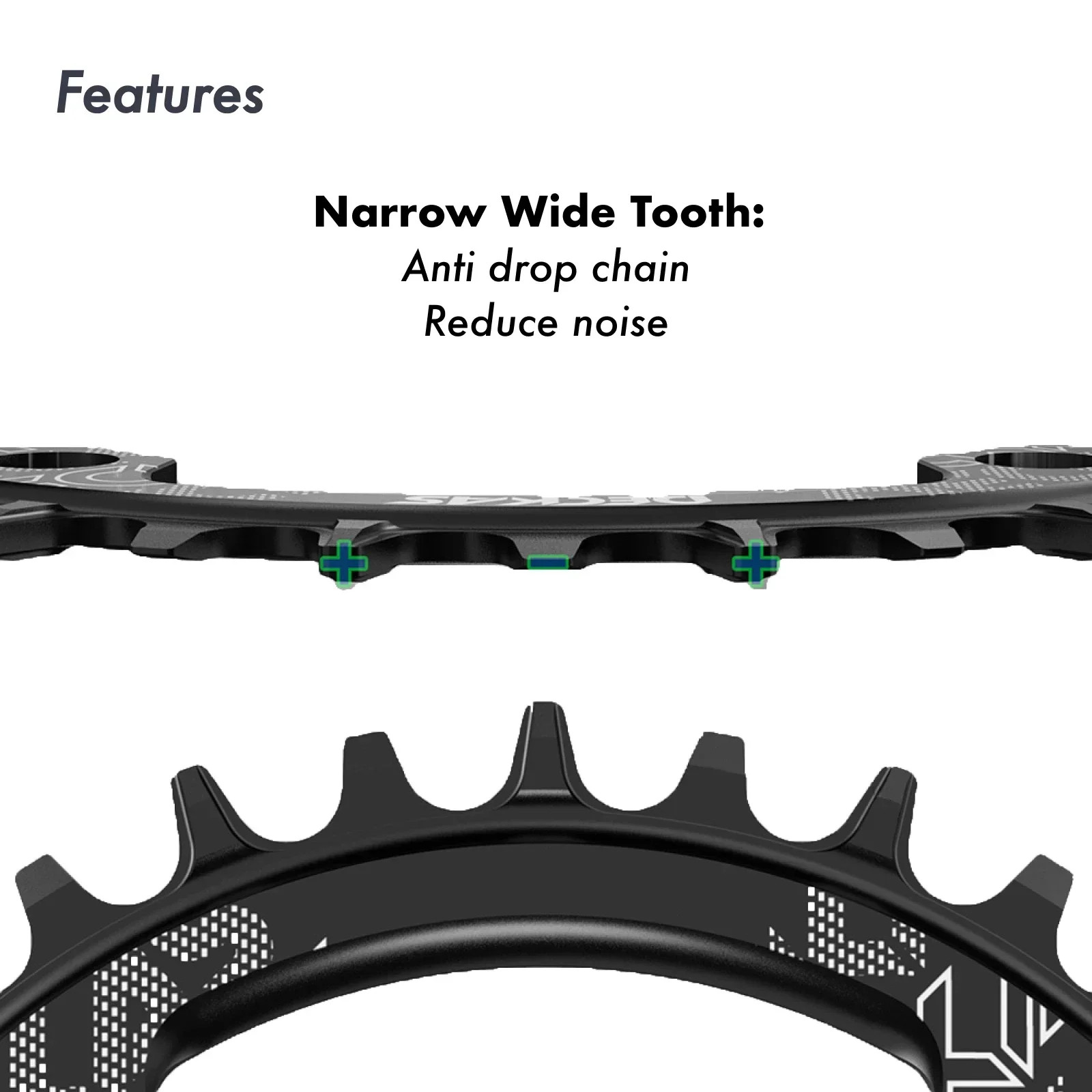 Deckas Oval MTB Chainring 28T-38T Direct Mount 3/6mm Offset SRAM Eagle XX1 X01