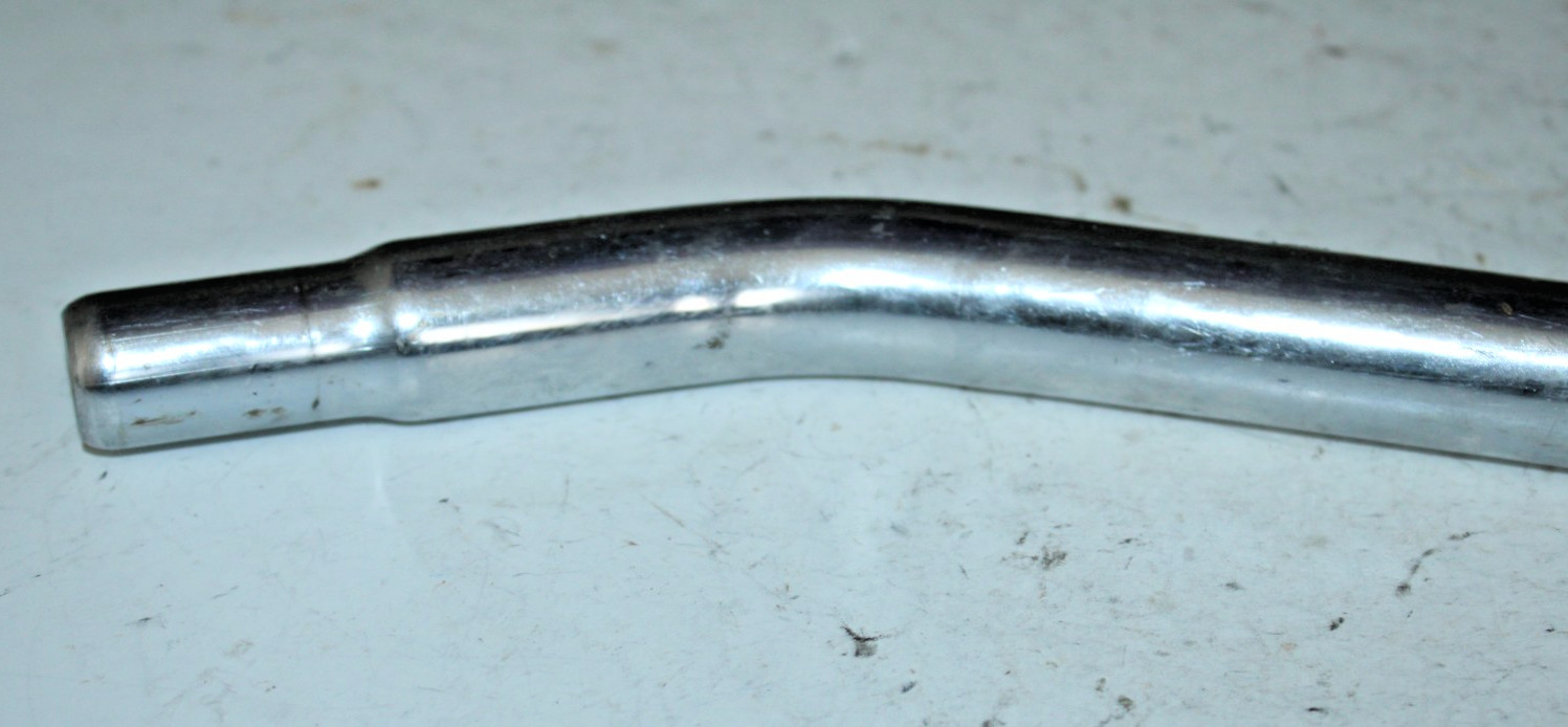 Vintage CCA BMX Seatpost Seat Tube 390/25.4mm 50mm Offset Silver Chromoly Steel~