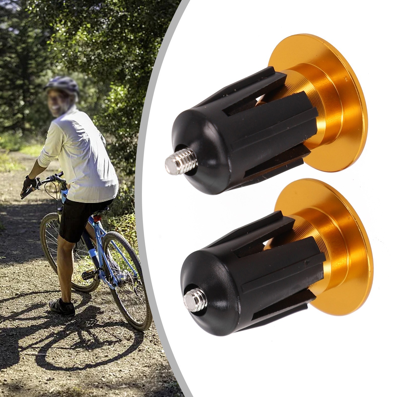 Modern Aluminum Alloy Handlebar Grips Bar End Cap for MTB Road Bicycle (Pair)