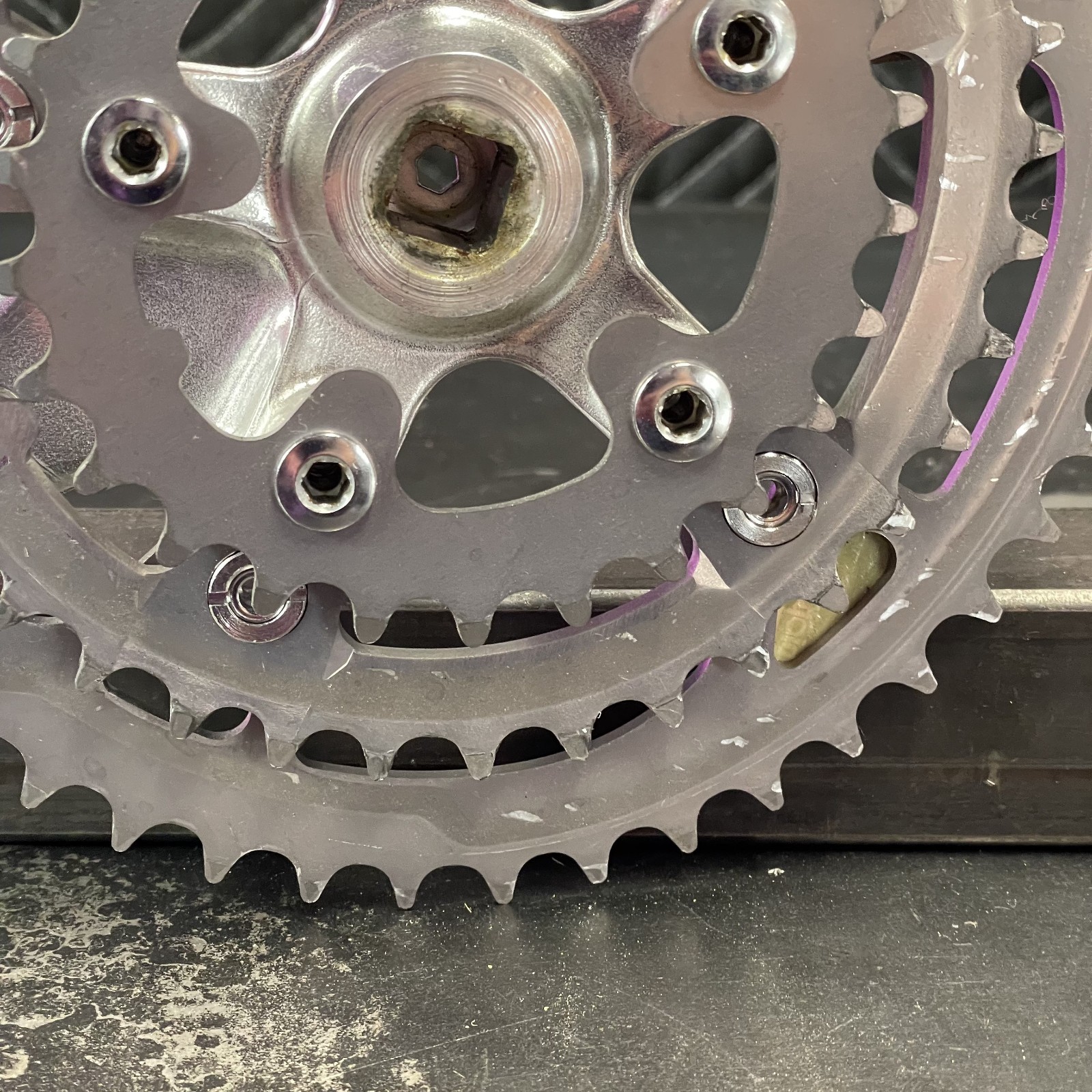 Vintage Shimano Deore MT60 Triple Crankset – 46/36/26 – 175mm – VGC