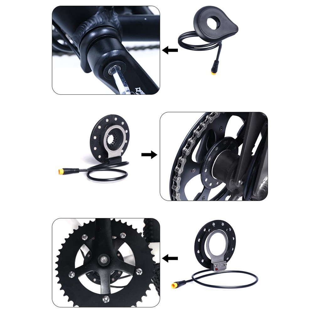 Dual Hall PAS sensor KD-2PS-L for ebike throttle with 12/8 interface support