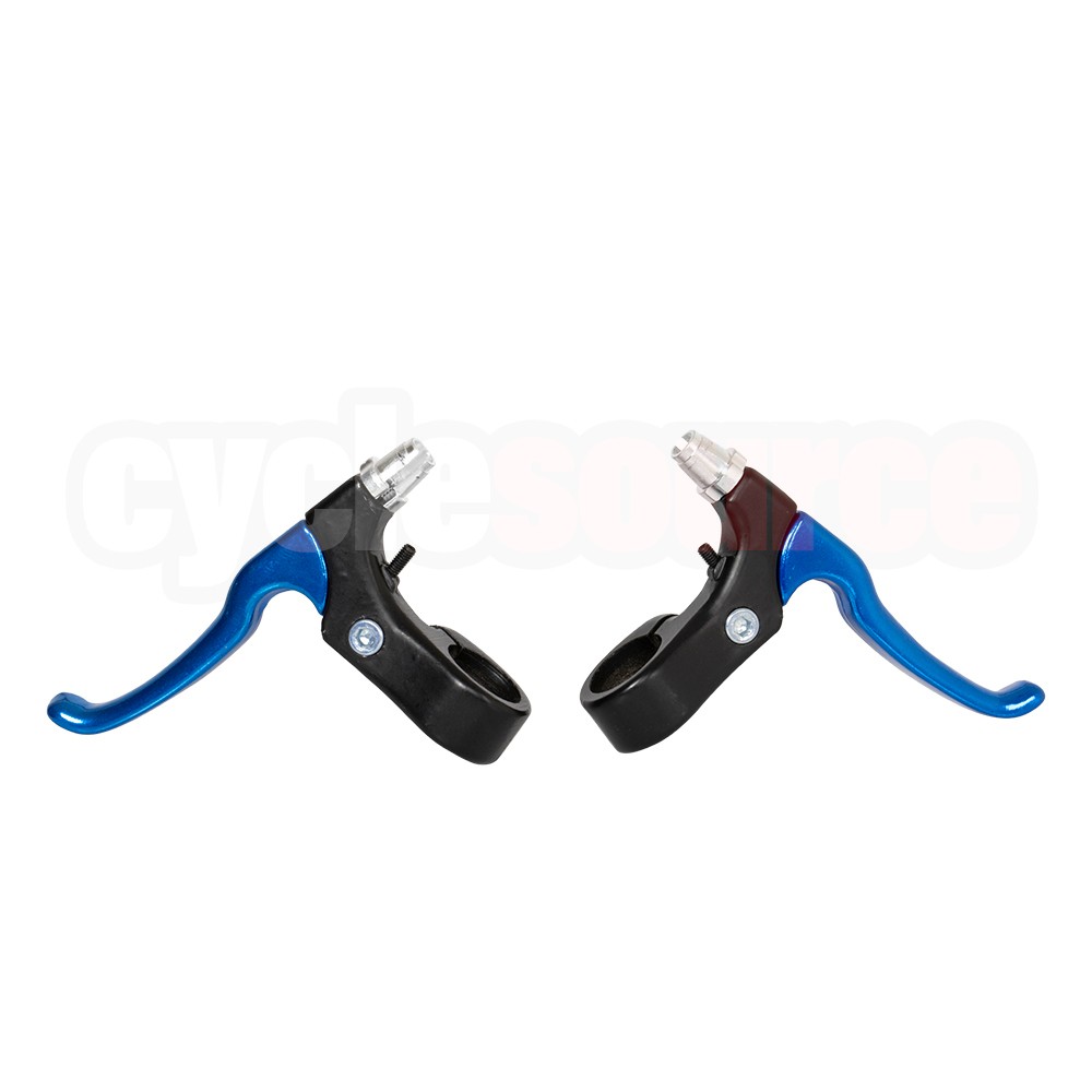 ENIX 4 Finger Alloy 408 Bike Bicycle Brake Lever Set Black/Blue