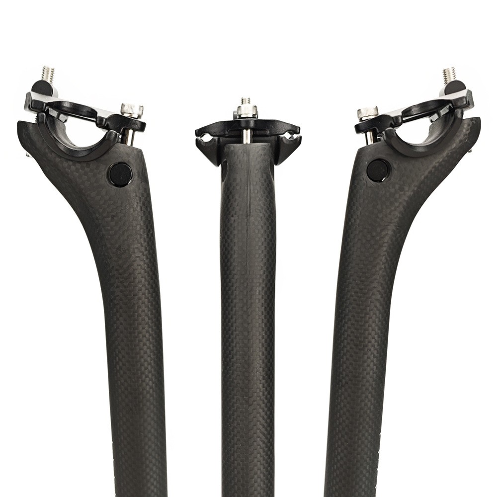 Carbon Fiber Bike Seatpost Setback MTB Road 25.4/27.2/30.8/31.6mm