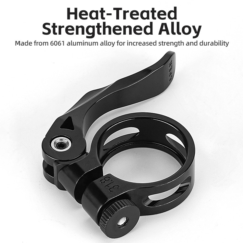 ROCKBROS Bike Seatpost Clamp MTB Quick Release Seat Post Collar 31.8/34.9mm