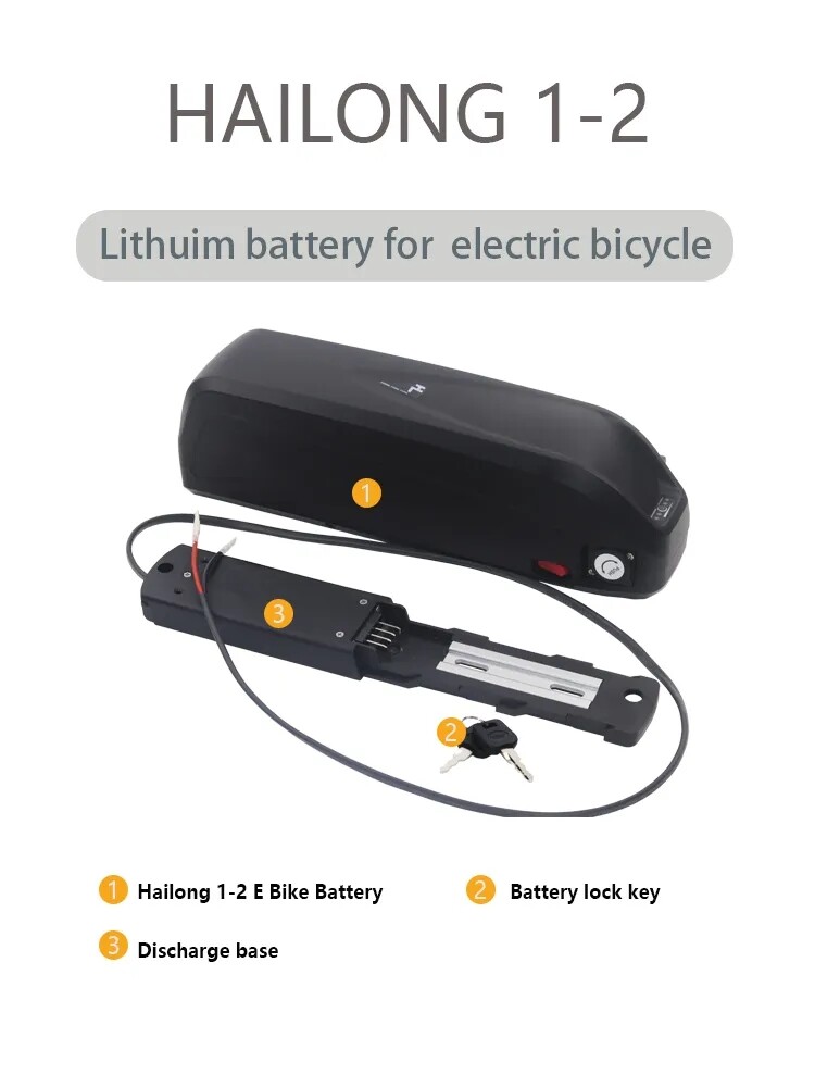 48V 20Ah Hailong E-Bike Battery 36V 48V 52V 18650 li-ion Cell for 0-1500W Motor