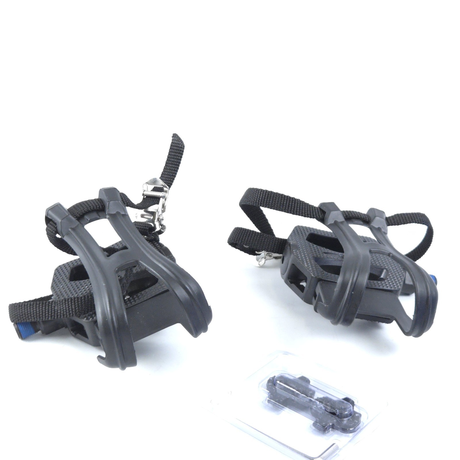 Hybrid Spin Bike SPD Pedals with Toe Clip and Straps for All Pedals Only